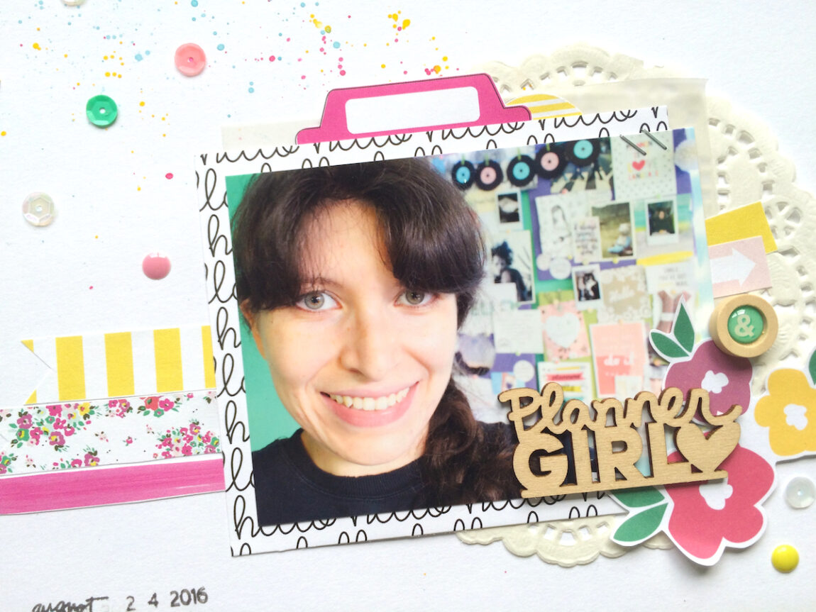 scrapbook layout "planner girl" ⋆ aerialovely
