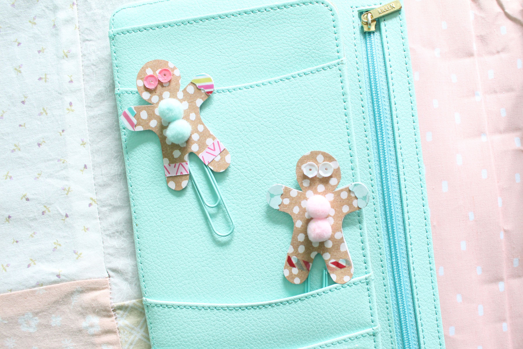 gingerbread man paperclips