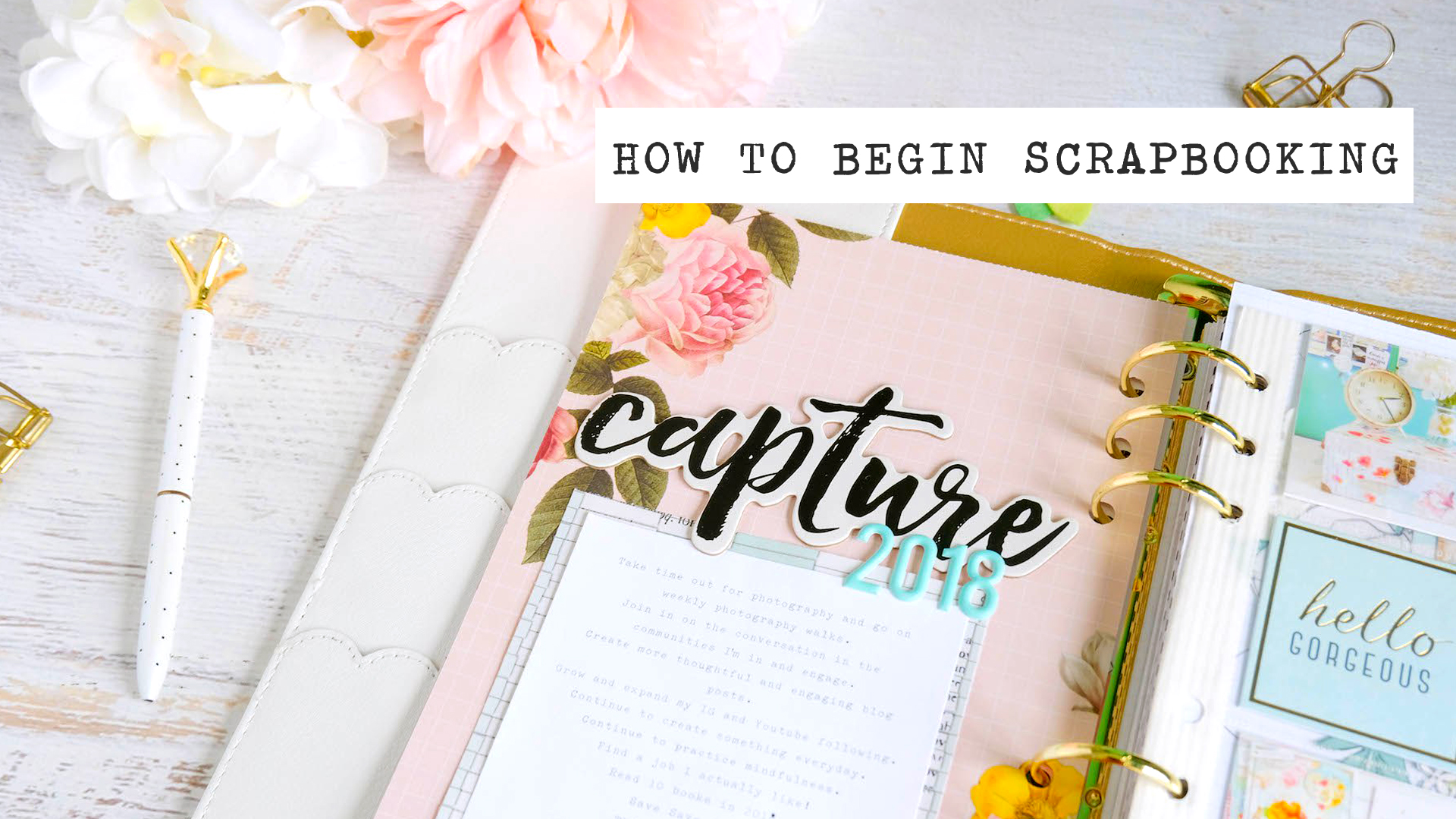 how to begin scrapbooking