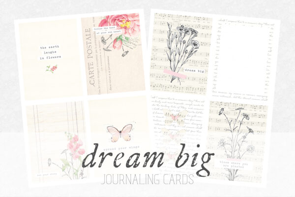 Dream Big Journaling Cards
