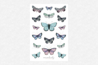 Dark Butterfly Stickers