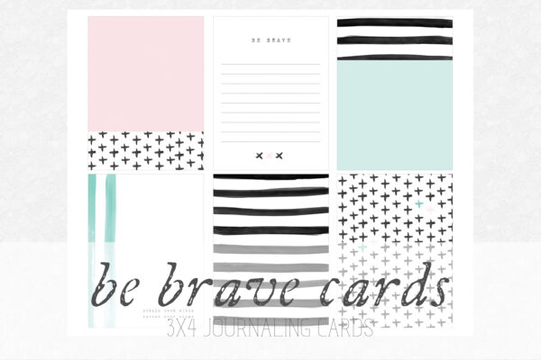 Be Brave Journaling Cards