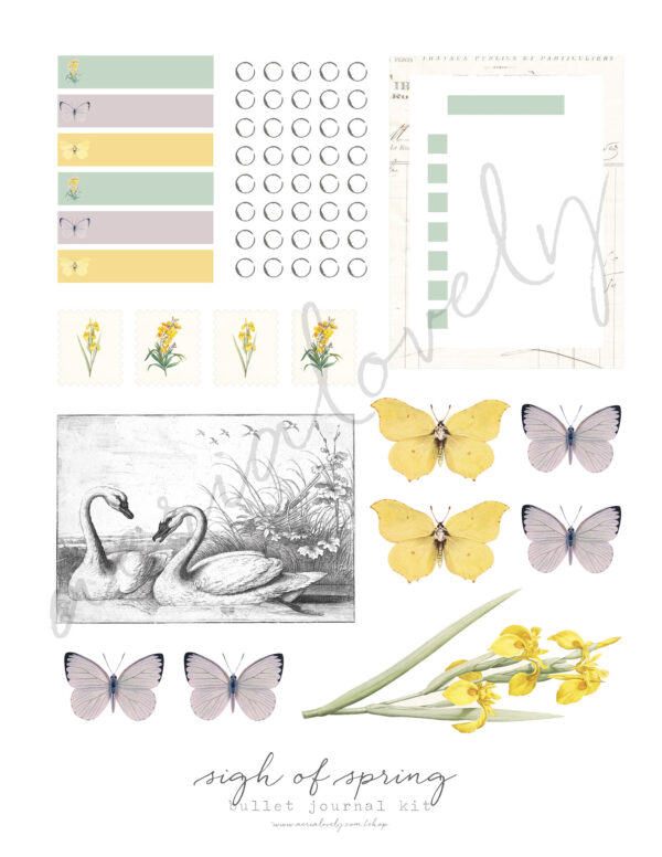 Sigh of Spring Bullet Journal Printable - Image 3