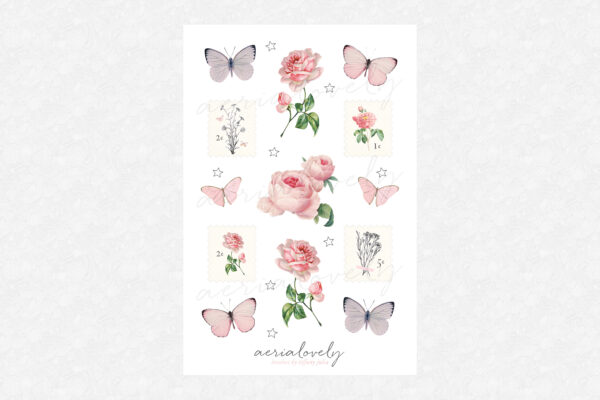 Pretty in Pink Printable Sticker Sheet