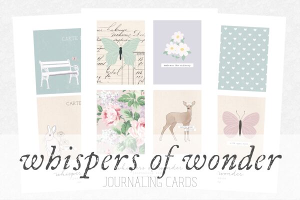 Whispers of Wonder Journaling Cards