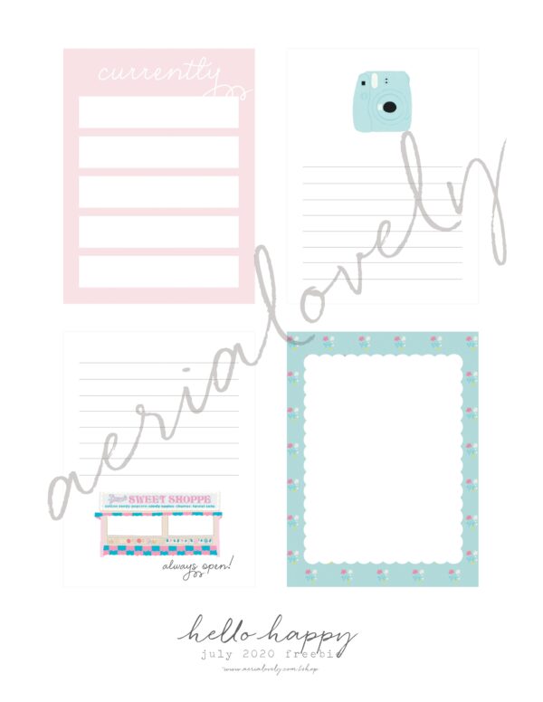 Hello Happy Journaling Printable - Image 3