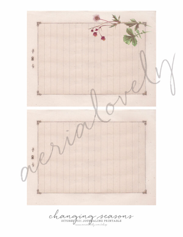 Changing Seasons Journaling Printable - Image 4