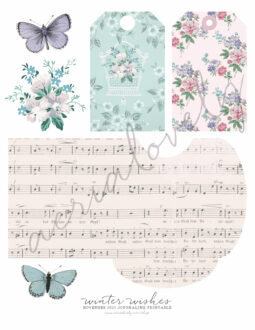 Winter Wishes Journaling Printable aerialovely