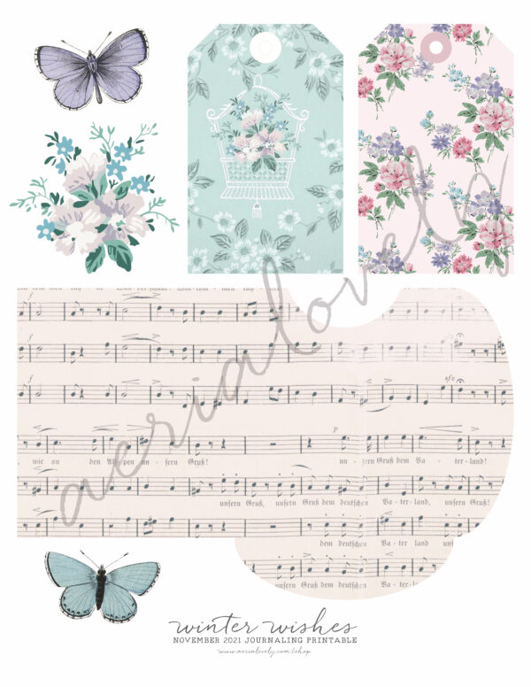 Winter Wishes Journaling Printable - Image 2