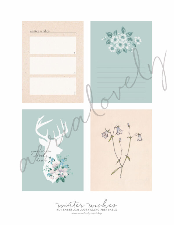 Winter Wishes Journaling Printable - Image 4