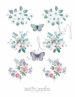 Winter Wishes Journaling Printable aerialovely