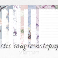 Mystic Magic B6 Notepaper