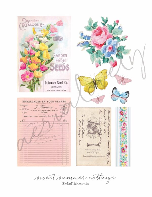 Sweet Summer Cottage Embellishments - Image 2