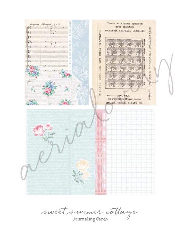 Sweet Summer Cottage Journaling Cards - Image 4