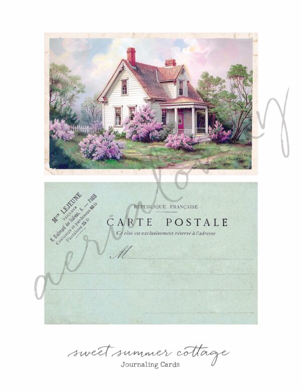 Sweet Summer Cottage Journaling Cards - Image 5