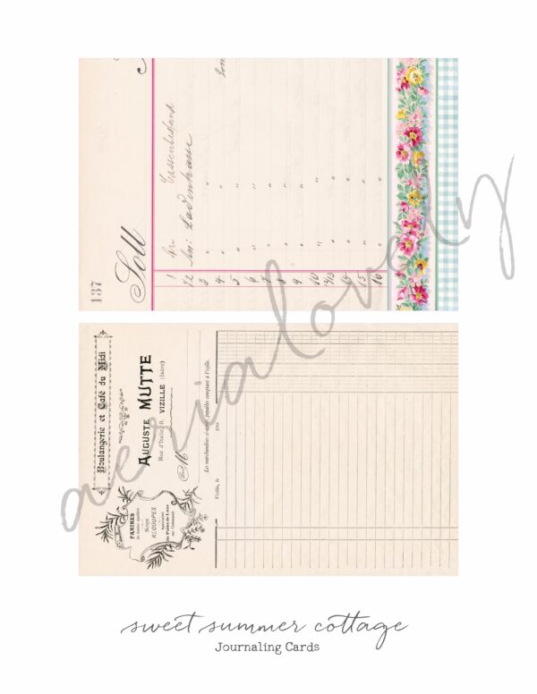 Sweet Summer Cottage Journaling Cards - Image 6