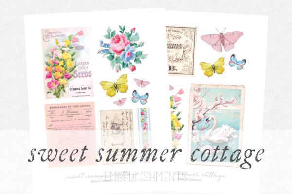 Sweet Summer Cottage Embellishments