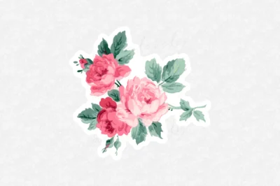 Hope Springs Floral Vinyl Sticker