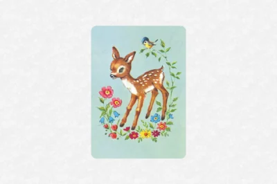 Vintage Deer Vinyl Sticker
