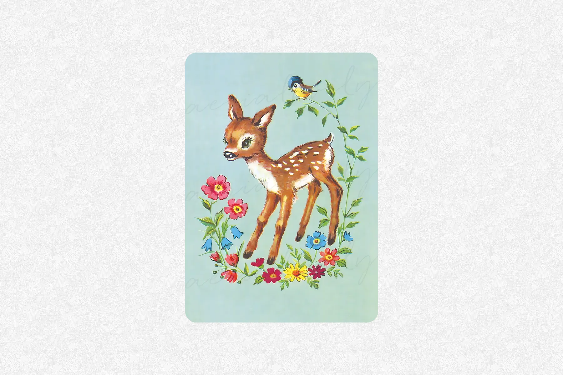 Vintage Deer Vinyl Sticker